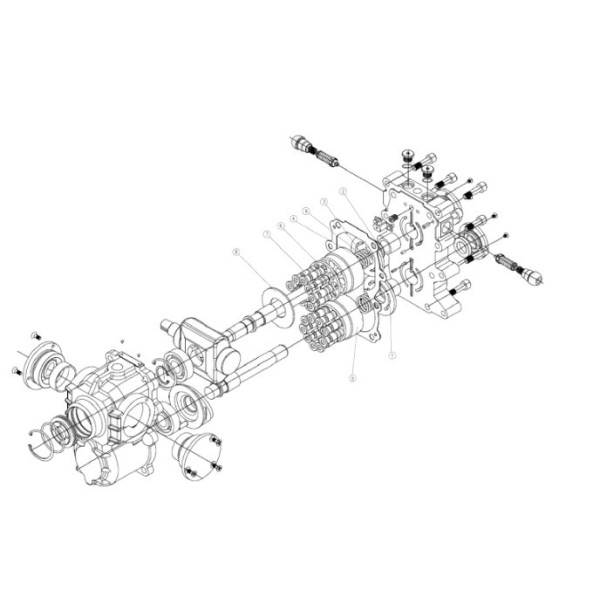 Zestaw naprawczy skrzyni biegów HST / LS Tractor MT3.60, seria XR / seria R / 40448347 | Traktor.com.pl