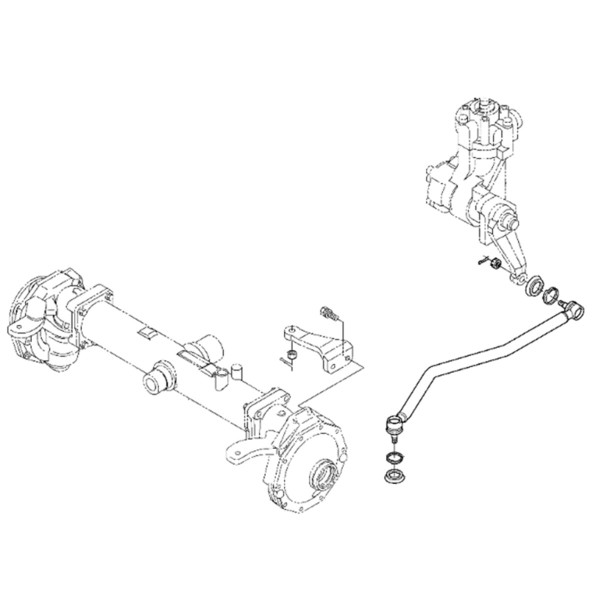 Riadiaca tyč 6C140-57712 6C300-57760 Kubota 6C526-57710 5-23-101-92