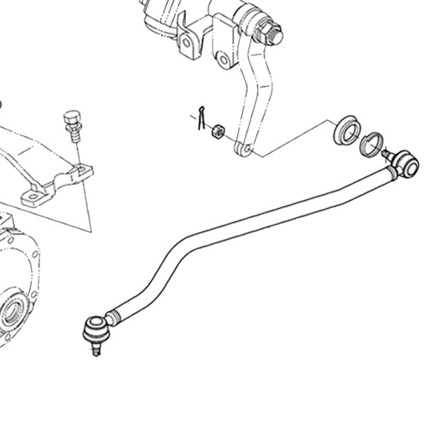Drążek kierowniczy 6C516-57770 Kubota końcówki drążka końcówka drążka 5-23-101-93