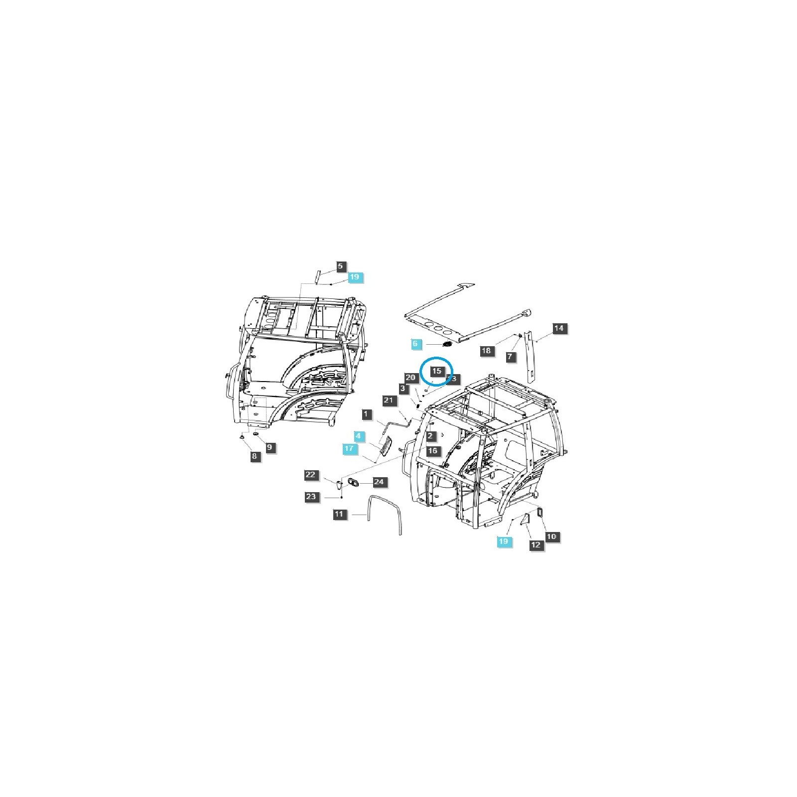 Rubber plug / TRG970 / LS Tractor / 40007498