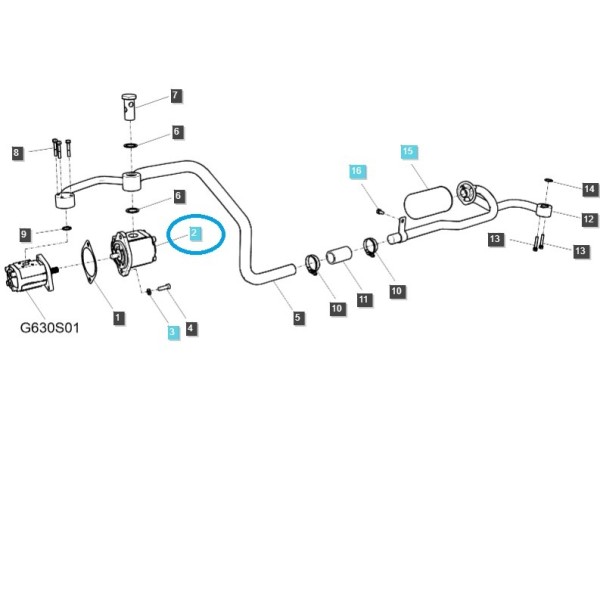 Bomba principal / 15/CW / TRG823 / Tractor LS / N.° 40288275