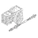 Dvojité ozubené koleso 66621-14624 16T 19T Kubota B5000 B5001