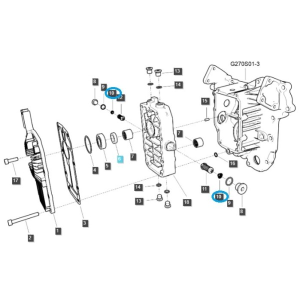 Drain oil pressure adjustment spring / LS MT1.25 / 40341834