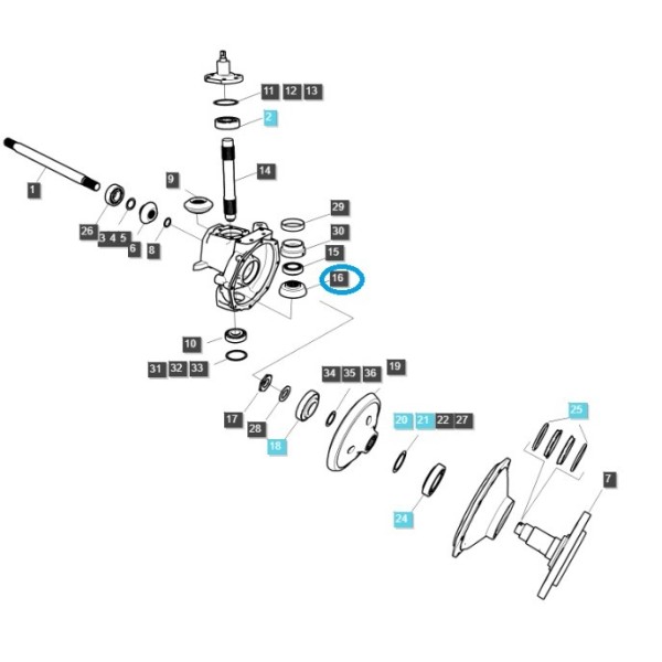 Prevodovka, kužeľové koleso / TRG400 / Traktor LS 40036074