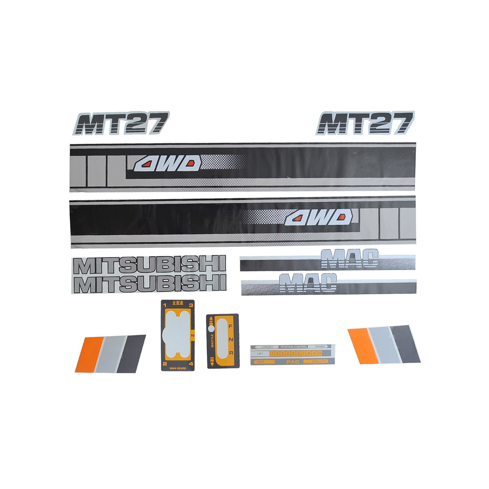 Naklejki Mitsubishi, Mitsubishi MT27