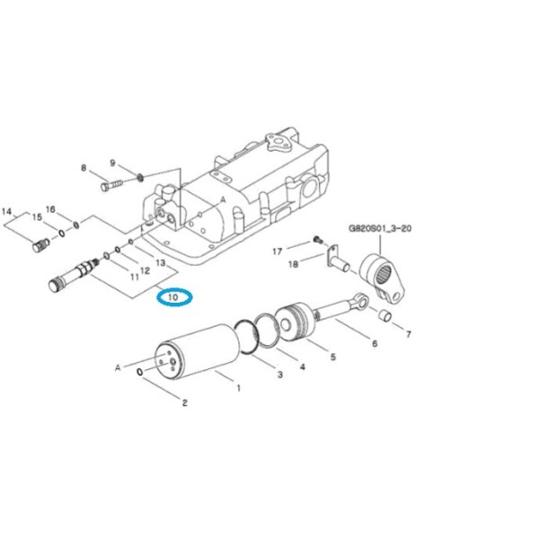 Droop Control Valve Assembly / TRG826 / LS Tractor / No. 40008059
