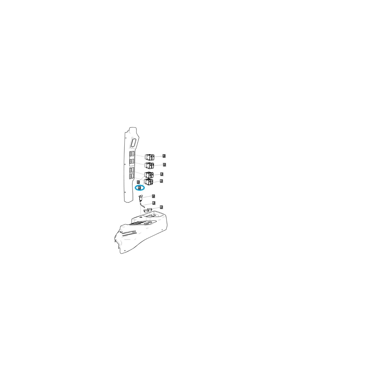 ESC-Schalter / TRG750 / LS Traktor / Nr. 40308085