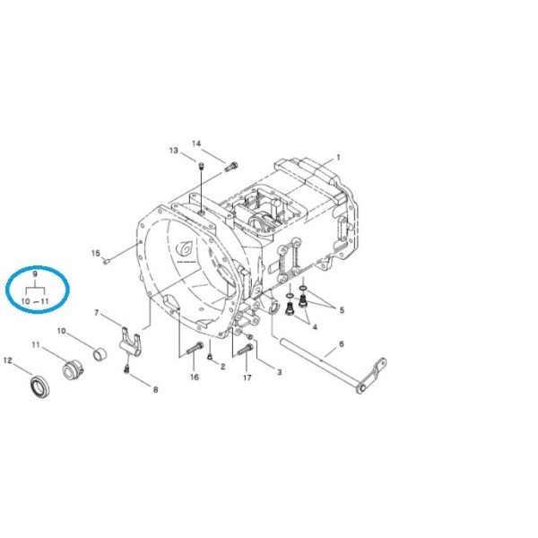 Náboj ložiska spojky A1250095 / TRG250 / LS Tractor / 40009833