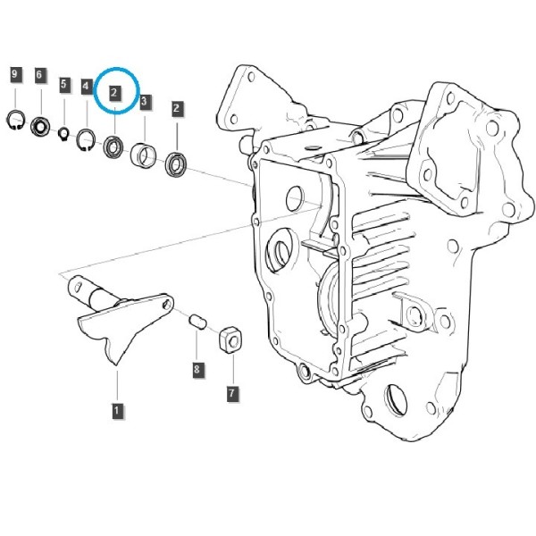 HST / LS Hebelwellenlager MT1.25 / BEARING-BALL-A0869020 / 40341804