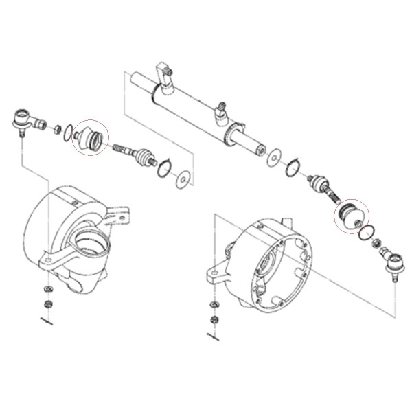 Cache en caoutchouc pour joint 1725-436-002-00 Iseki SFH220 SFH240 TXG23 TXG237