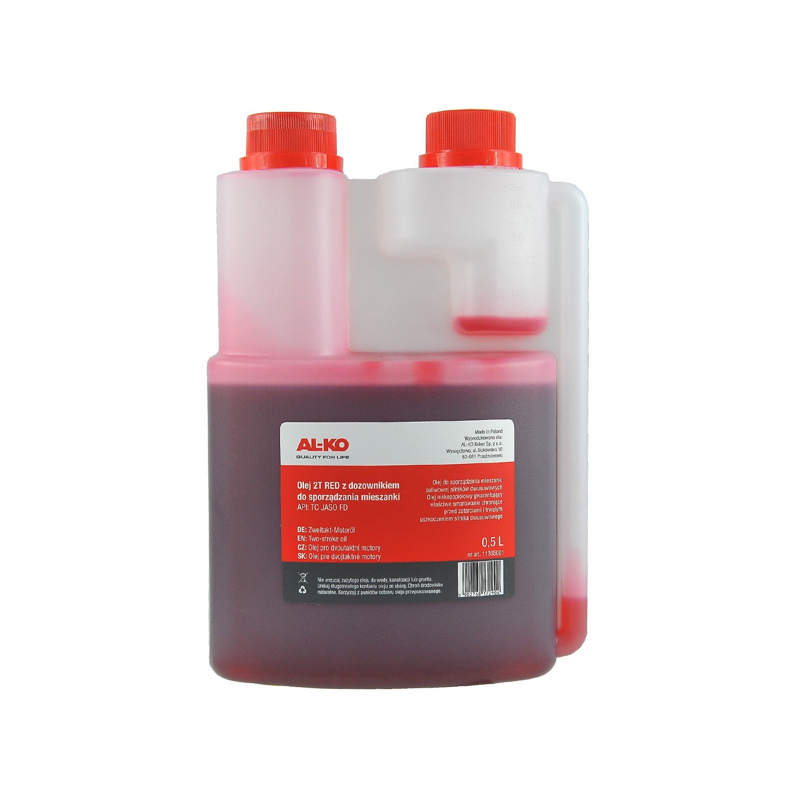 Huile de mélange AL-KO 2T RED 0,5 L 11365001