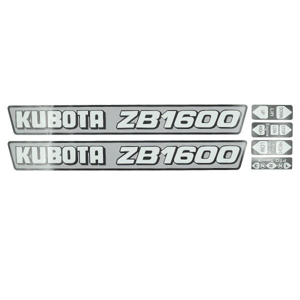 Pegatinas para la Kubota ZB1600