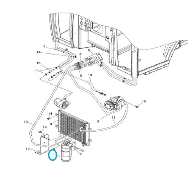Klimaanlagentrockner A1865151 / TRG865 / LS Traktor / 40007791