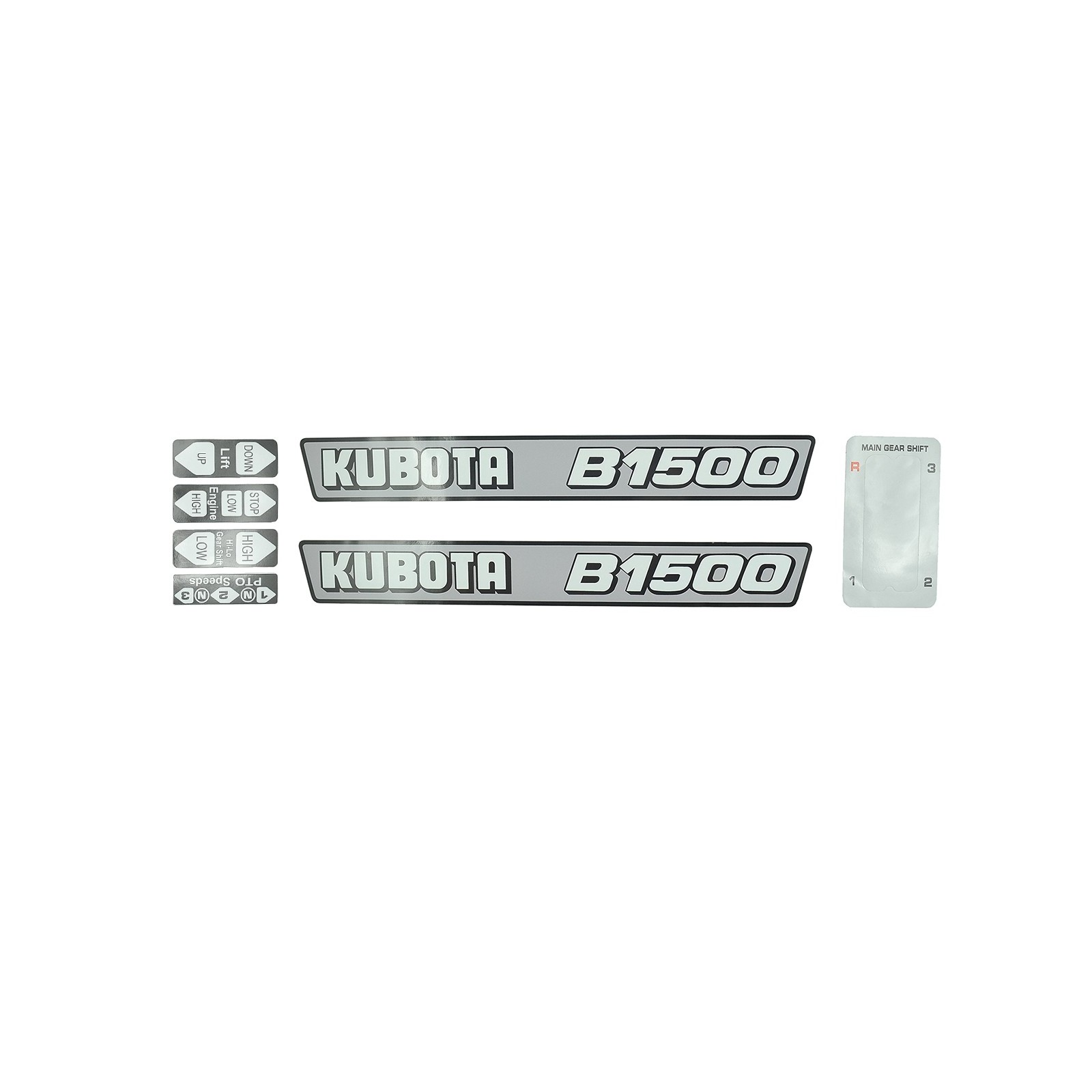 Kubota B1500 Aufkleber