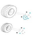 Pin, Screw M16 x 1.5 x 30 / S167162523 / LS Tractor / 40029014