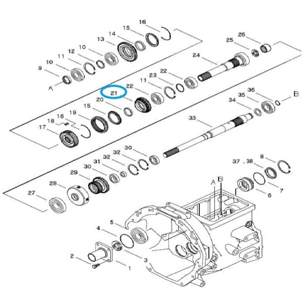 Tryb biegu wstecznego / DRV-TRG281 / A1281462 / LS Tractor / 40009214 | Traktor.com.pl