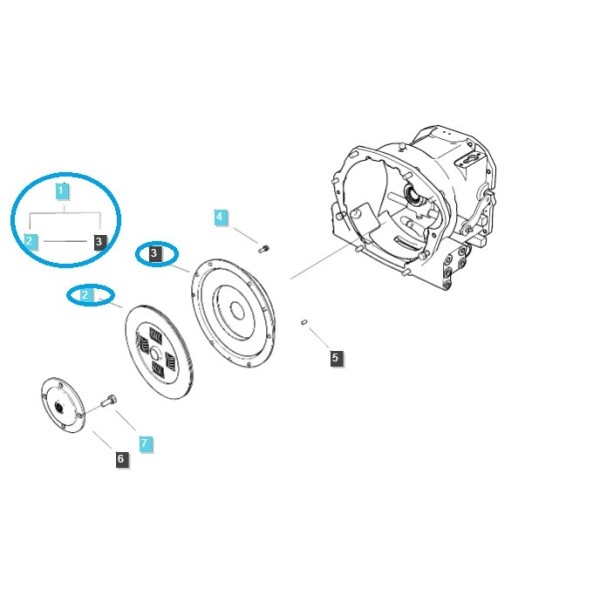 Kompletná spojka / TRG250 / traktor LS č. 40007862 / A1250111