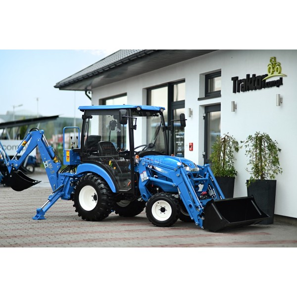 Traktor LS XJ25 HST / CAB / TUR + bager | recenzie | video