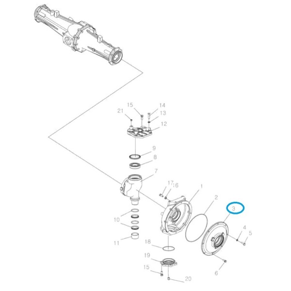 Obudowa zwolnicy / TRG400 / LS Tractor 40031558 | Traktor.com.pl