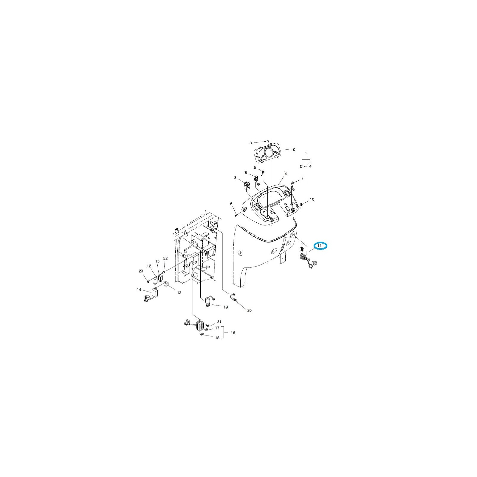 Spínač zapaľovania / TRG750 / Traktor LS / 40049645 / A1750205