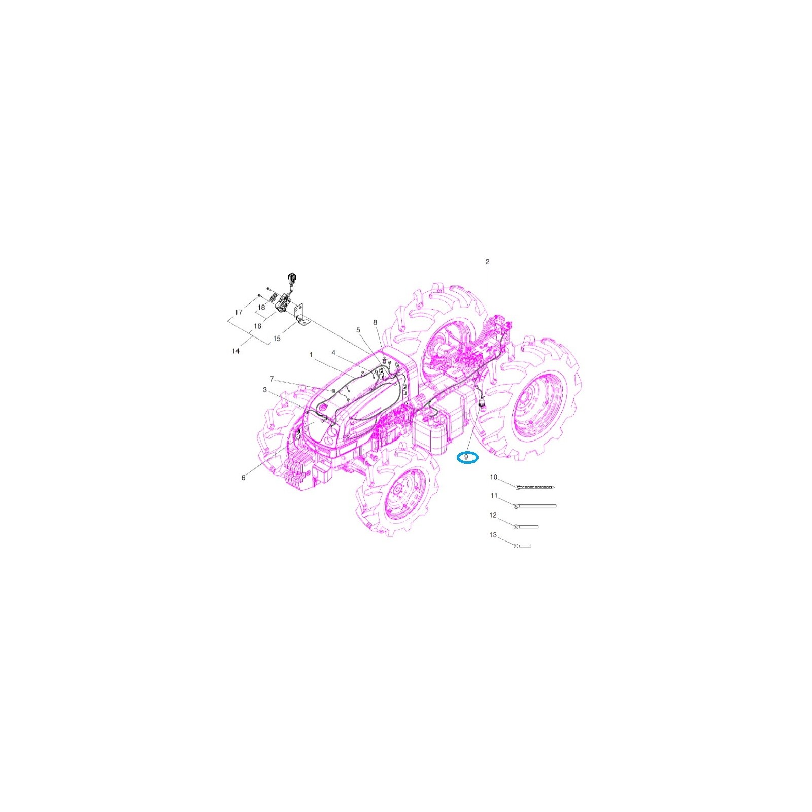 Czujnik ciśnienia oleju / TRG750 / LS Tractor / 40124332 / A1754119 | Traktor.com.pl