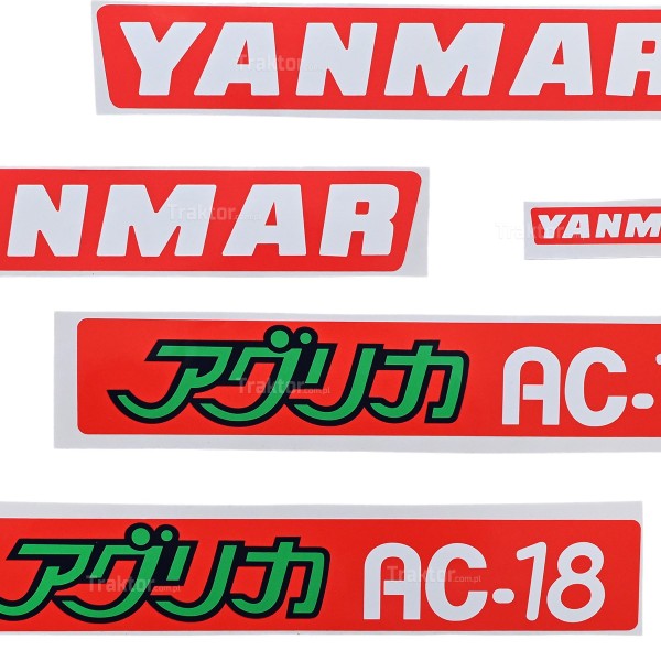 Naklejki Yanmar AC-18 | Traktor.com.pl