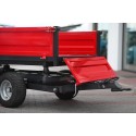 Two-axle agricultural trailer 2.5T with tipper and steering axle 4FARMER