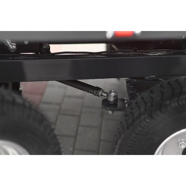 Remolque agrícola de dos ejes 2,5T con volquete y eje directriz 4FARMER