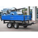 Two-axle agricultural trailer 2.5T with tipper and steering axle 4FARMER
