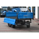 Two-axle agricultural trailer 2.5T with tipper and steering axle 4FARMER