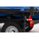 Two-axle agricultural trailer 2.5T with tipper and steering axle 4FARMER