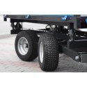 Two-axle agricultural trailer 2.5T with tipper and steering axle 4FARMER