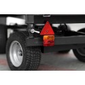Two-axle agricultural trailer 2.5T with tipper and steering axle 4FARMER