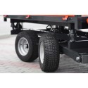 Two-axle agricultural trailer 2.5T with tipper and steering axle 4FARMER