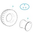 Koleso 12x12 (4PR) / TRG490 / LS Traktor / 40389929 / 40449850