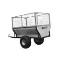 Remolque de jardín para quad (ATV) KD-T01B con extensiones de malla 4FARMER