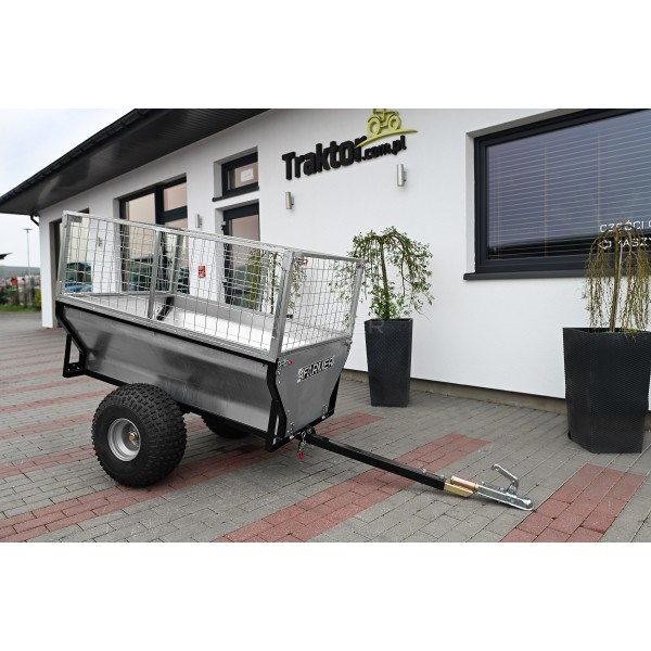 Remorque de jardin pour quad (ATV) KD-T01B avec extensions grillagées 4FARMER