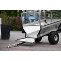 Garden trailer for quad (ATV) KD-T01B with mesh extensions 4FARMER