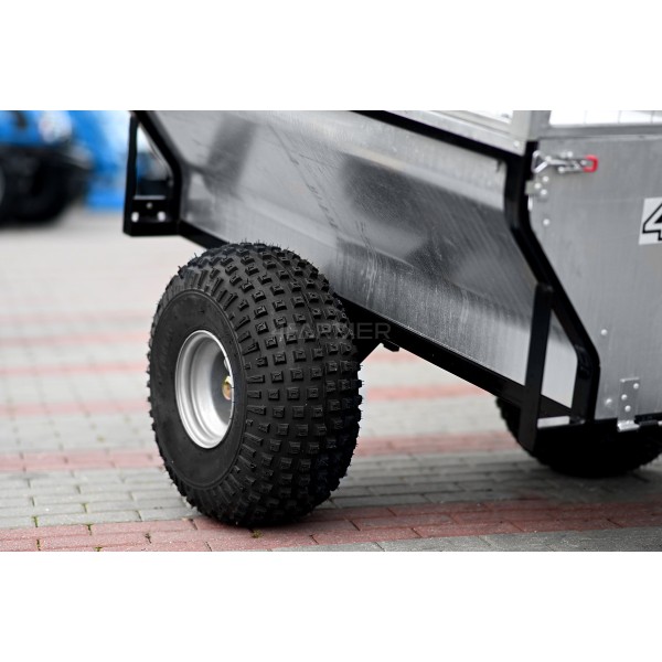 Remolque de jardín para quad (ATV) KD-T01B con extensiones de malla 4FARMER