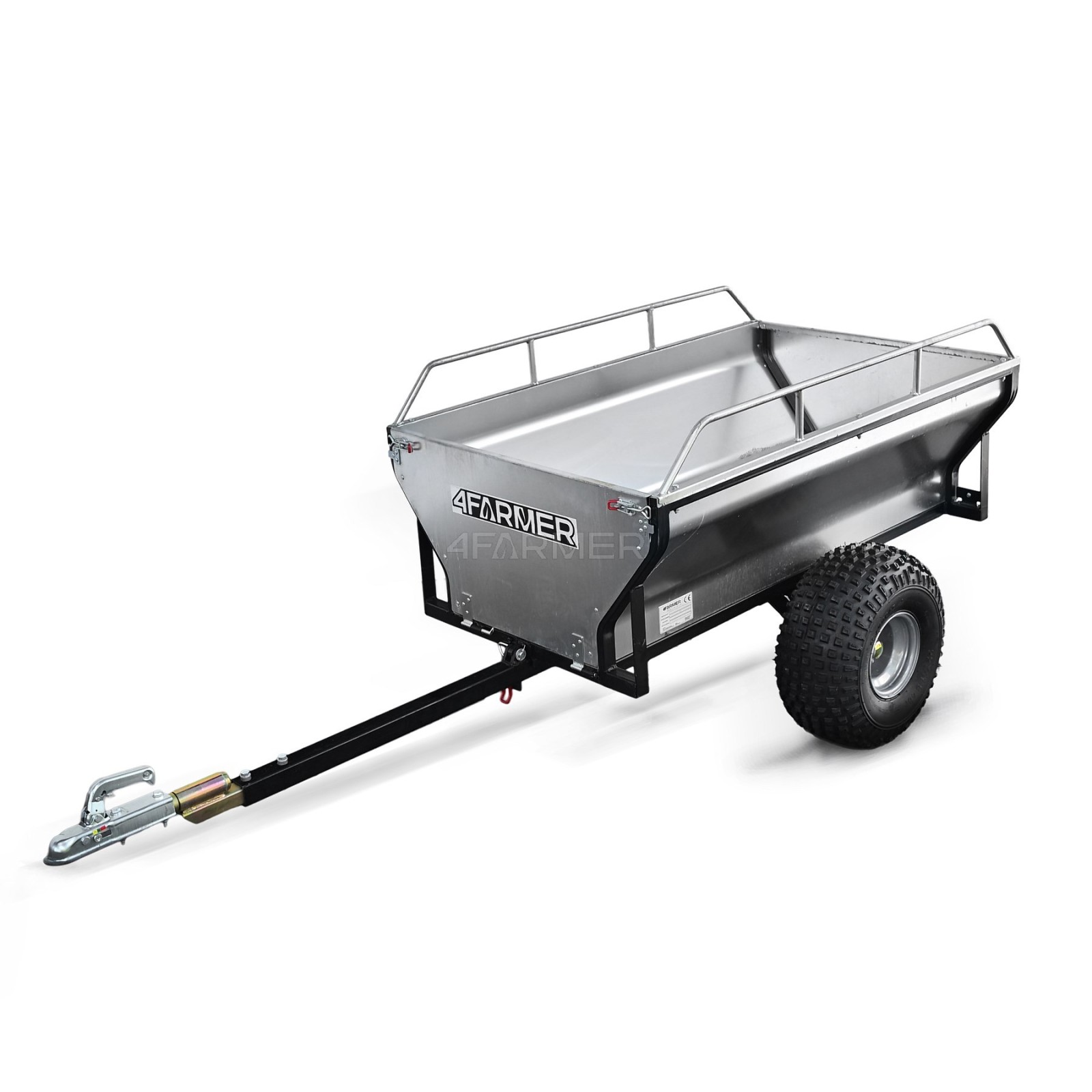 Gartenanhänger für Quad (ATV) KD-T01C mit Reling 4FARMER