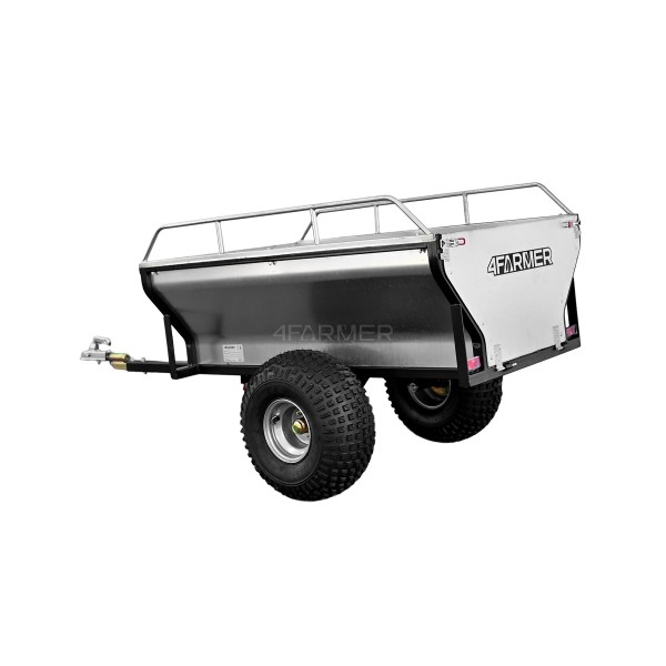 Remolque de jardín para quad (ATV) KD-T01C con raíles 4FARMER