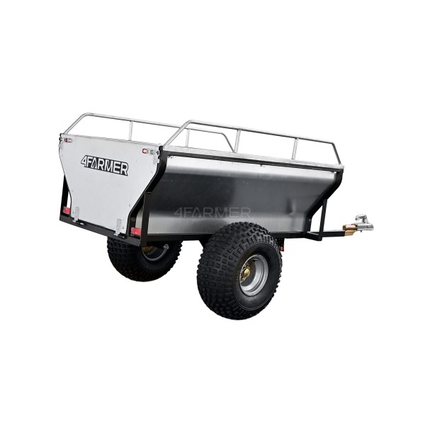 Garden trailer for quad bike (ATV) KD-T01C with rails 4FARMER