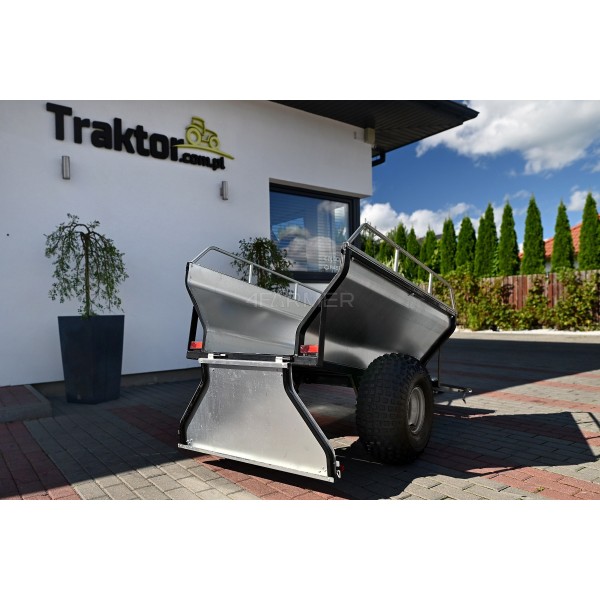 Garden trailer for quad bike (ATV) KD-T01C with rails 4FARMER