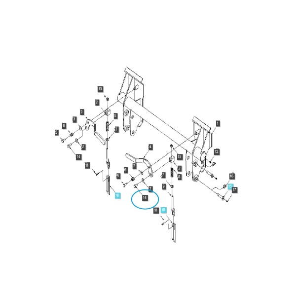 Śruba ładowacza S1056-51220 / M12 x 1.75 x 20 mm / LL2100 / LS Traktor / 40264170