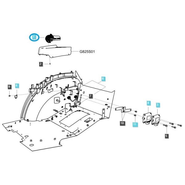 Unidad de control del tractor EHL / AL / TRG750 / LS / No. 40337458