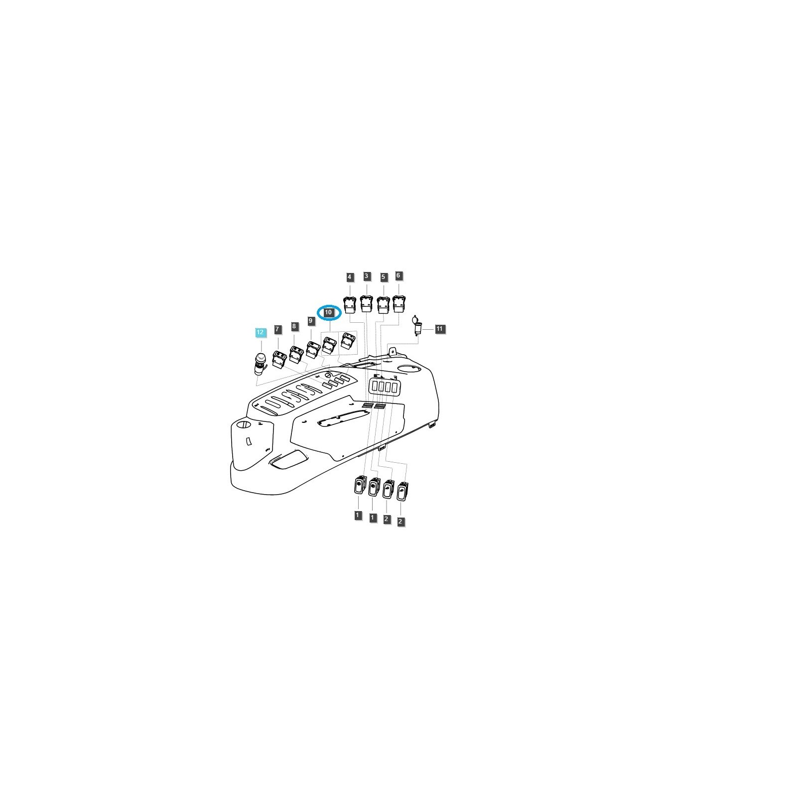 Schnelldrehschalter / TRG750 / LS Traktor / Nr. 40309280
