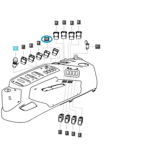 Schnelldrehschalter / TRG750 / LS Traktor / Nr. 40309280