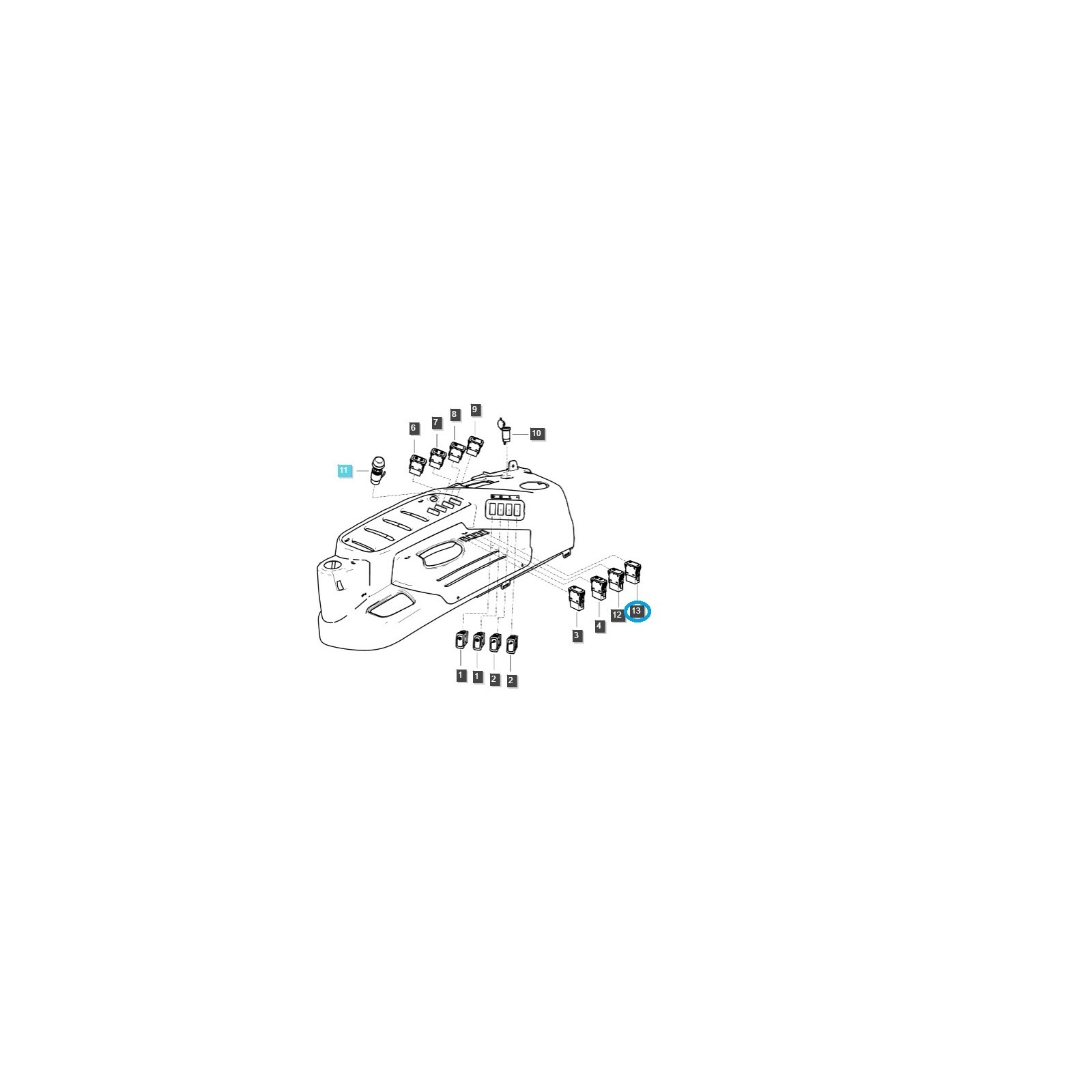 Adjustment Switch / TRG750 / LS Tractor / No. 40346953