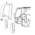 Amortyzator przedniej szyby kabiny  / TRG863 / LS Tractor / nr 40541121 | Traktor.com.pl