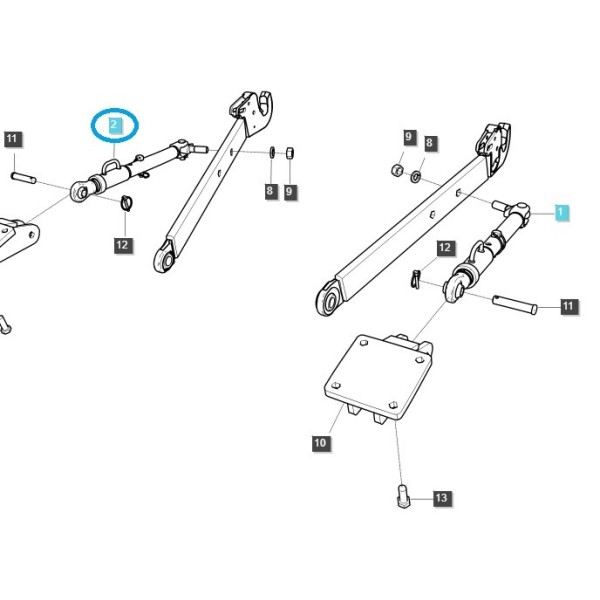 3-Punkt-Anbauarm-Stabilisierungsgestänge / G896 / LS-Traktor / 40389110